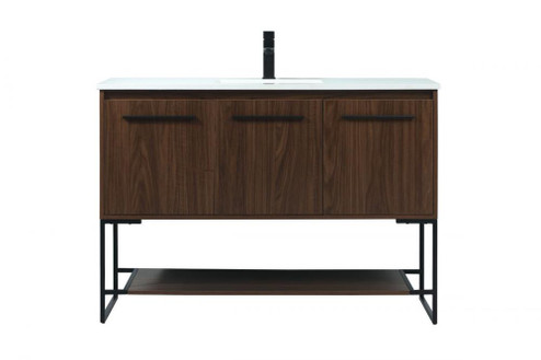48 inch Single bathroom vanity in walnut (758|VF42548MWT)