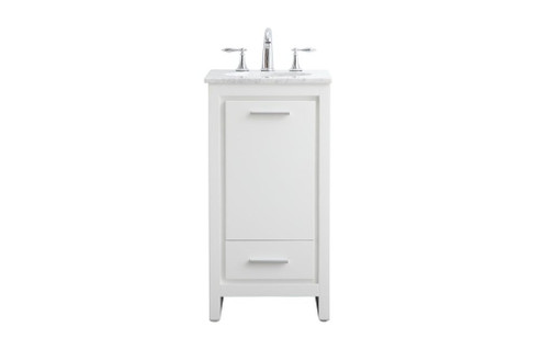 18 in. Single Bathroom Vanity set in white (758|VF12818WH)