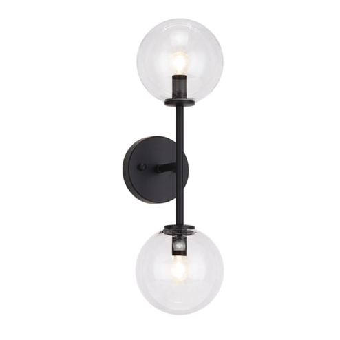 Novo Wall Sconce (3605|W81702BKCL)