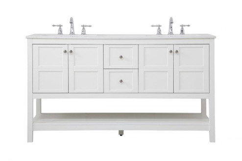 60 inch Single Bathroom Vanity in White (758|VF16460DWH)