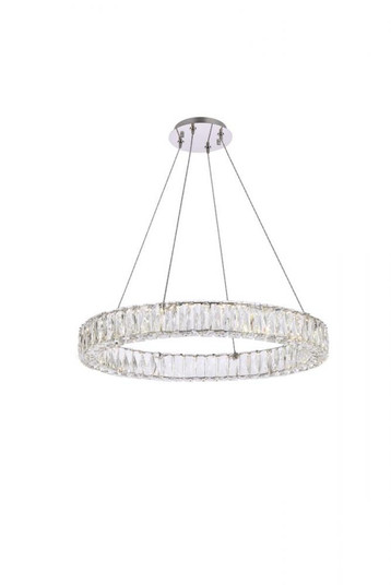Monroe 26 inch LED round Single pendant in chrome (758|3503D26C)