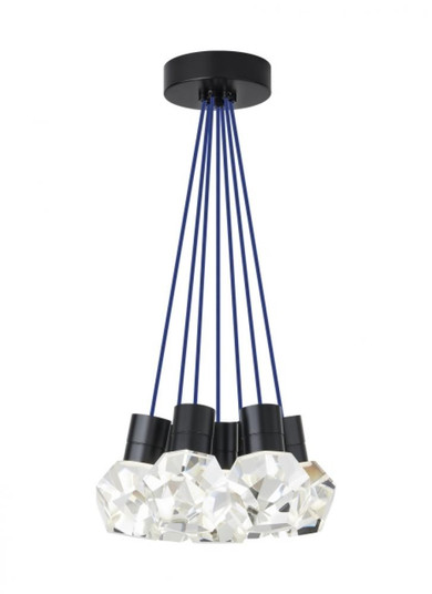 Modern Kira dimmable LED Ceiling Pendant Light in a Black finish (7355|700TDKIRAP7UB-LED930)