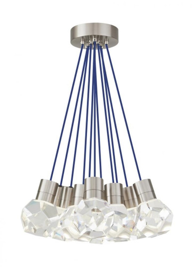 Modern Kira dimmable LED Ceiling Pendant Light in a Satin Nickel/Silver Colored finish (7355|700TDKIRAP11US-LEDWD)