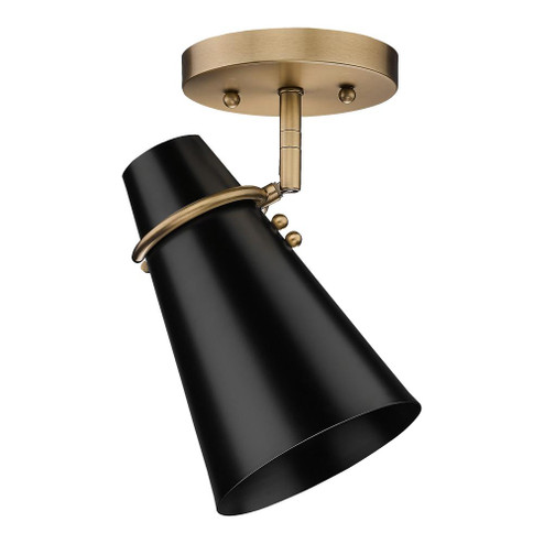 1 Light Wall Sconce (36|2122-SF MBS-BLK)