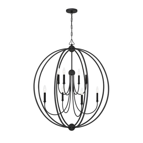 Libby Langdon Sylvan 8 Light Black Forged Chandelier (205|2246-BF_NOSHADE)