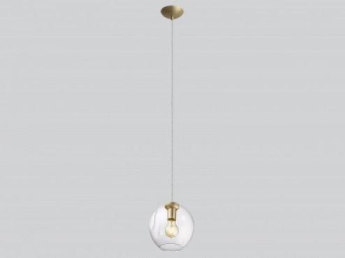 Fairfax 8''  Glass Globe Pendant in Brushed Brass (4450|HF8081-BB)