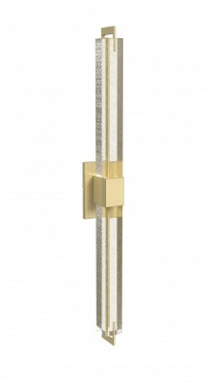 The Original Glacier Avenue 39''  Wall Sconce in Brushed Brass with Bubbled Crystal (4450|HF3012-BB-XL)