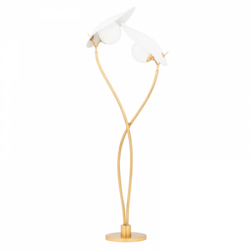 2 LIGHT FLOOR LAMP (57|KBS1749401-GL/TWH)