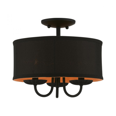 3 Light Black Semi-Flush Mount (108|45127-04)