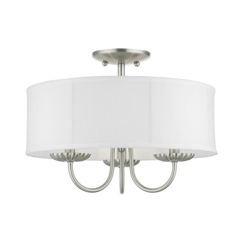 3 Light Brushed Nickel Semi-Flush Mount (108|42989-91)