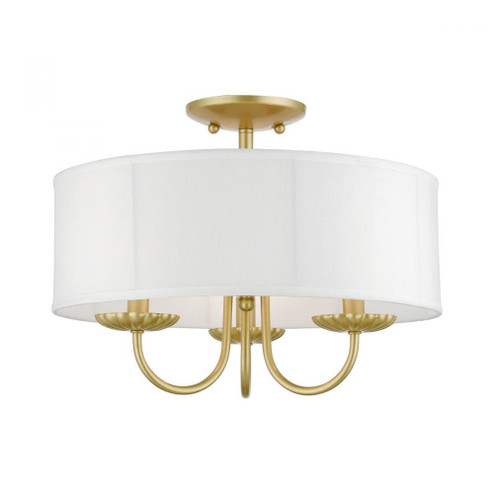 3 Light Soft Gold Semi-Flush Mount (108|42989-33)