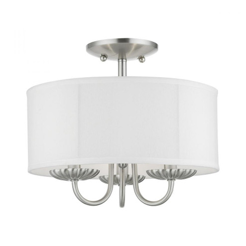 3 Light Brushed Nickel Semi-Flush Mount (108|42987-91)