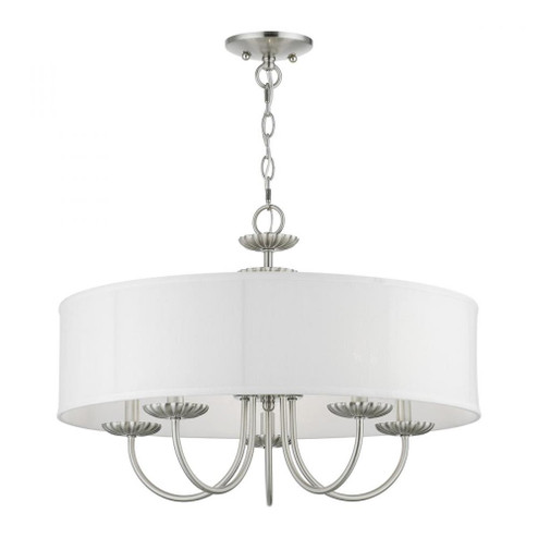 5 Light Brushed Nickel Pendant Chandelier (108|42985-91)