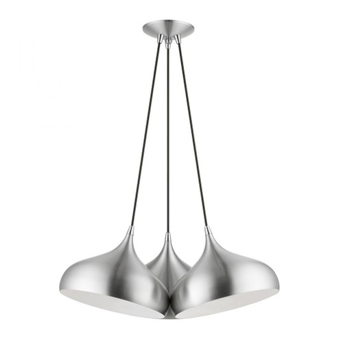 3 Light Brushed Aluminum Cluster Pendant (108|41053-66)