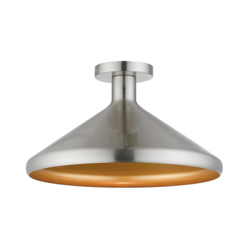 1 Light Brushed Nickel Semi-Flush Mount (108|40950-91)