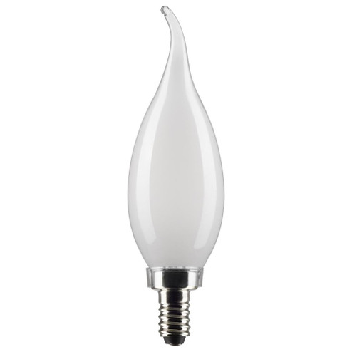 4 Watt CA10 LED Filament; Frost; Candelabra base; 90 CRI; 2700K; 120 Volt (27|S21300)