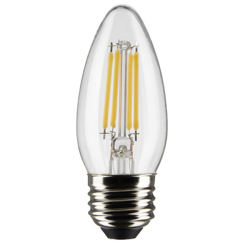 5.5 Watt B11 LED Filament; Clear; Medium base; 90 CRI; 4000K; 120 Volt (27|S21291)