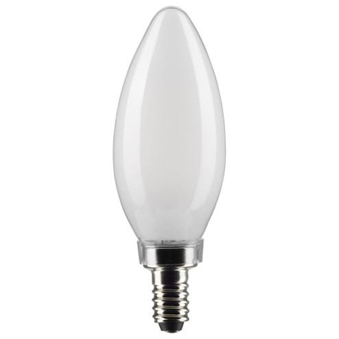 4 Watt B11 LED Filament; Frost; Candelabra base; 90 CRI; 5000K; 120 Volt (27|S21272)