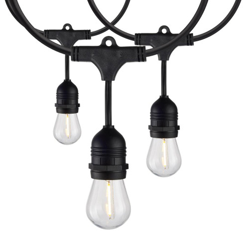 60Ft; Commercial LED String Light; Includes 24-S14 bulbs; 2200K; 120 Volts (27|S8032)