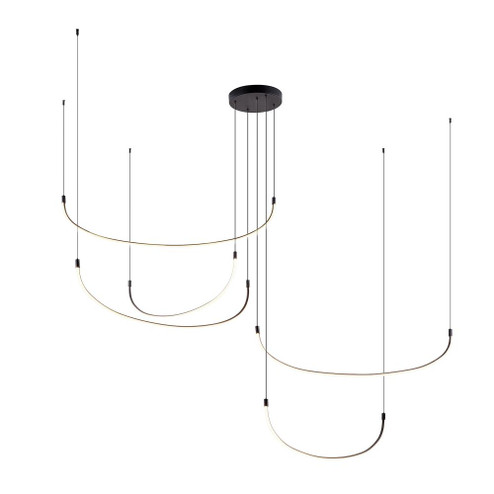 Talis 90-in Black LED Multi Pendant (461|MP89590-BK)