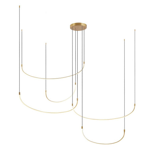 Talis 90-in Brushed Gold LED Multi Pendant (461|MP89590-BG)