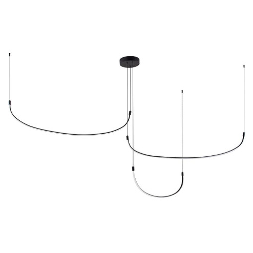 Talis 90-in Black LED Multi Pendant (461|MP89390-BK)
