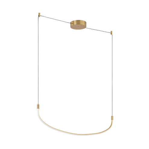 Talis 48-in Brushed Gold Dimmable LED Linear Pendant (461|LP89048-BG)