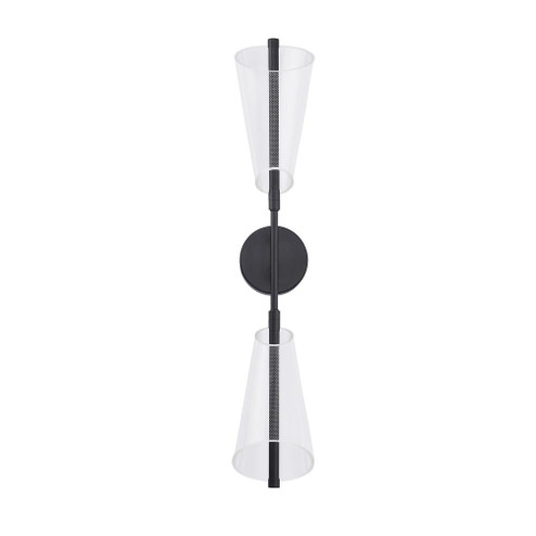 Mulberry 29-in Black/Light Guide LED Wall Sconce (461|WS62629-BK/LG)