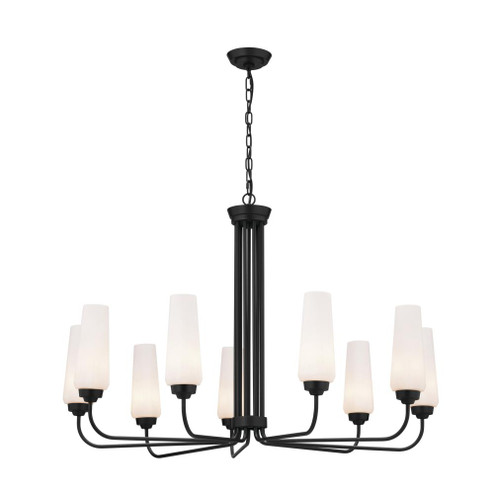 Truby 38'' 9 Light Chandelier Black (10687|52481BK)