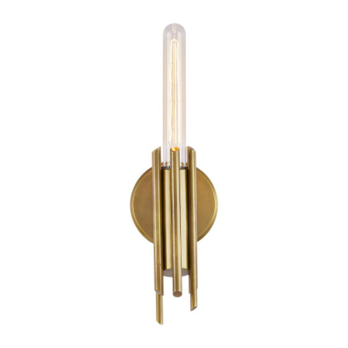 Torres 9-in Vintage Brass 1 Light Damp-Rated Wall/Vanity Light (7713|WV335409VB)