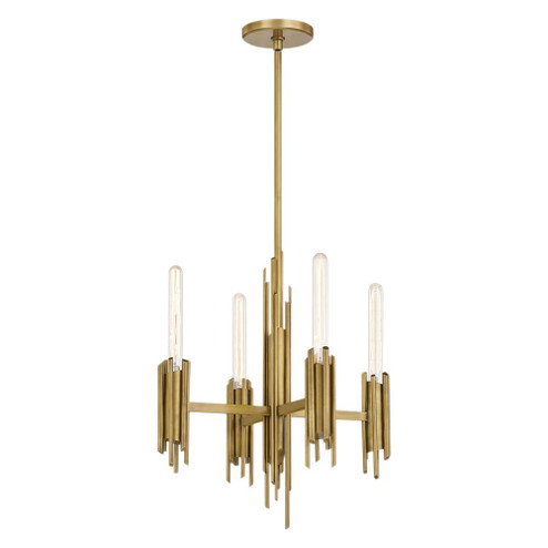 Torres 19-in Vintage Brass 4 Lights Chandeliers (7713|CH335019VB)