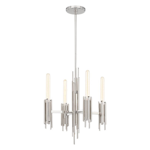 Torres 19-in Polished Nickel 4 Lights Chandeliers (7713|CH335019PN)