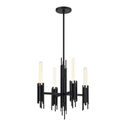 Torres 19-in Matte Black 4 Lights Chandeliers (7713|CH335019MB)