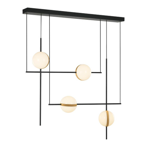 Tagliato 40-in Matte Black/Brushed Gold LED Linear Pendant (7713|LP302004MBBG)