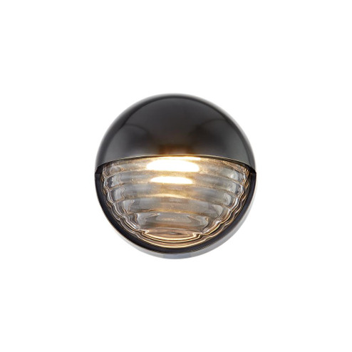 Palais 6-in Ribbed Glass/Urban Bronze Damp-Rated Dimmable LED Wall/Vanity Light (7713|WV330106UBCR)