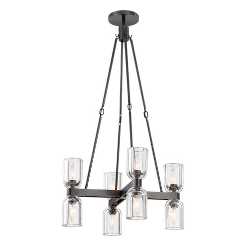 Lucian 22-in Clear Crystal/Urban Bronze 8 Lights Chandelier (7713|CH338822UBCC)