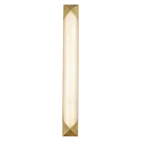 Caesar 25-in Vintage Brass/Alabaster LED Wall/Vanity (7713|WV323225VBAR)
