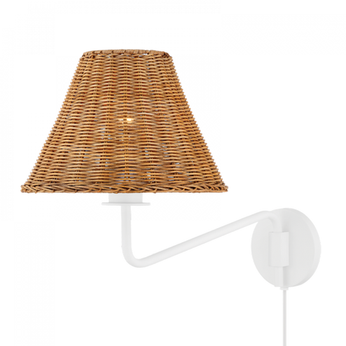 Issa Plug-In Sconce (6939|HL704201-TWH)
