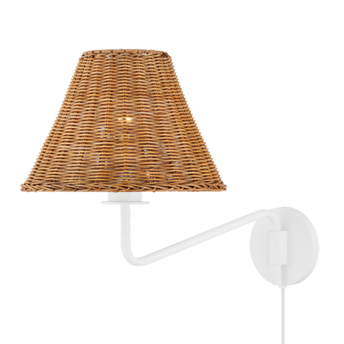 Issa Plug-In Sconce (6939|HL704201-TWH)
