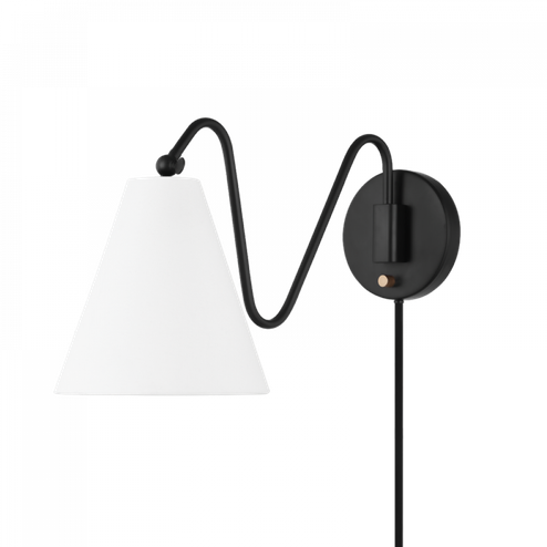 Onda Plug-In Sconce (6939|HL699101-SBK)