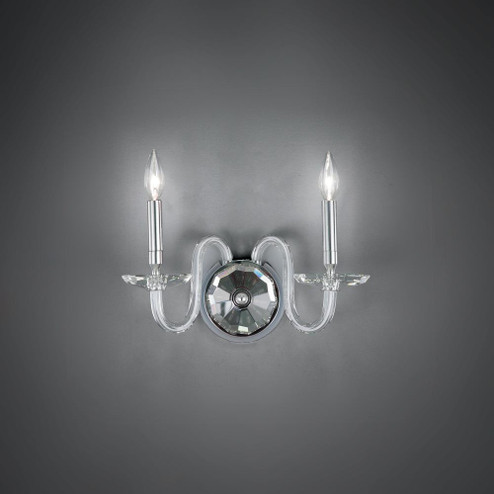 Habsburg 2 Light 120V Wall Sconce in Polished Chrome with Clear Optic Crystal (168|S9215-702O)