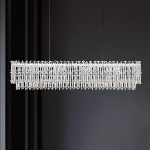 Tahitian 48in LED 3000K/3500K/4000K 120V-277V Linear Pendant in Black with Clear Optic Crystal (168|S8148-51O)
