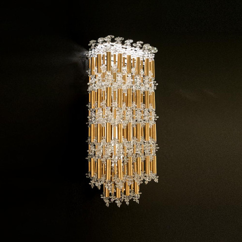 Tahitian 19in LED 3000K/3500K/4000K 120V-277V Wall Sconce in Antique Silver with Clear Optic Crystal (168|S8118-48O)