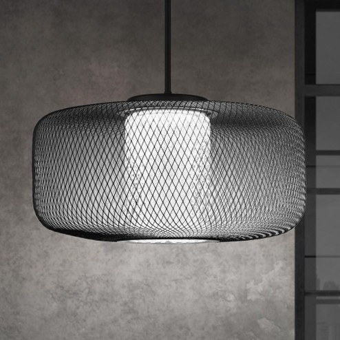 Kodo 32in LED 3000K/3500K/4000K 120V-277V Pendant in Black with Clear Heritage Handcut Crystal (168|S7832-18H)