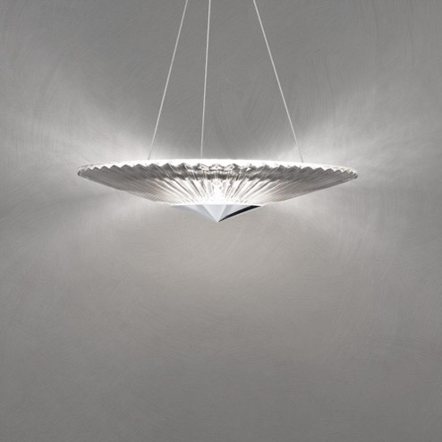Origami 24IN LED 3000K/3500K/4000K 120V/277V Pendant in Aged Brass with Heritage Handcut Crystal (168|S7224-700H)
