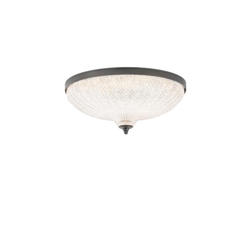 Roma 16in LED 3000K/3500K/4000K 120V-277V Flush Mount in Aged Brass with Clear Optic Crystal (168|S6016-700O)