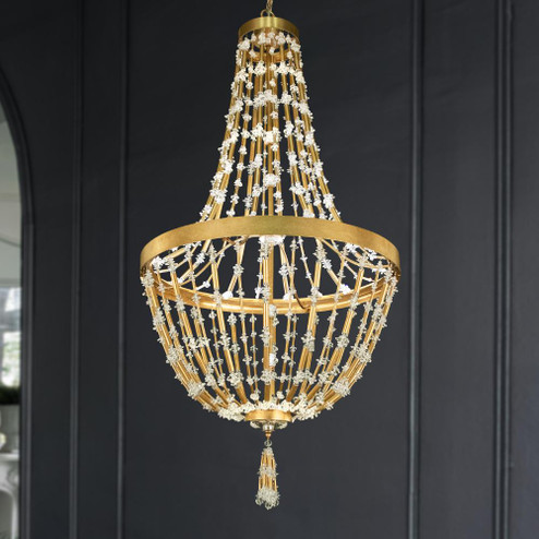 Bali 26in LED 120V-277V Pendant in Heirloom Gold with Clear Optic Crystal (168|S2826-22O)