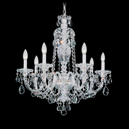 Sterling 7 Light 120V Chandelier in Polished Silver with Heritage Handcut Crystal (168|2995-40H)