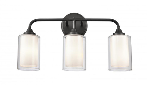 Fairbank - 3 Light - 20 inch - Matte Black - Bath Vanity Light (3442|342-3W-BK-CLW-LED)