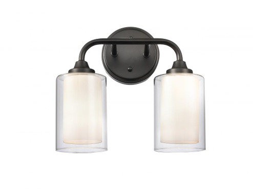 Fairbank - 2 Light - 12 inch - Matte Black - Bath Vanity Light (3442|342-2W-BK-CLW-LED)